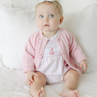 Ahoy Baby Classics Smocked Bubble - Pink