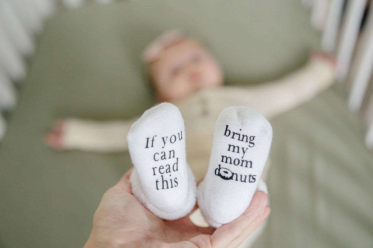 Bring My Mom Donut Baby Socks |
