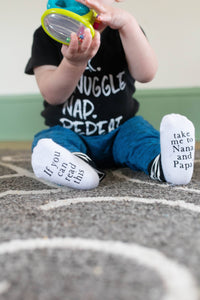 Take Me to Nana and Papas Baby Socks | Gifts for Grandparent