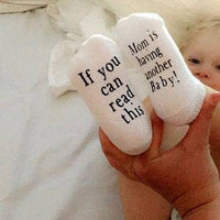 Mom is Having Another Baby Pregnancy Announcement Baby Socks