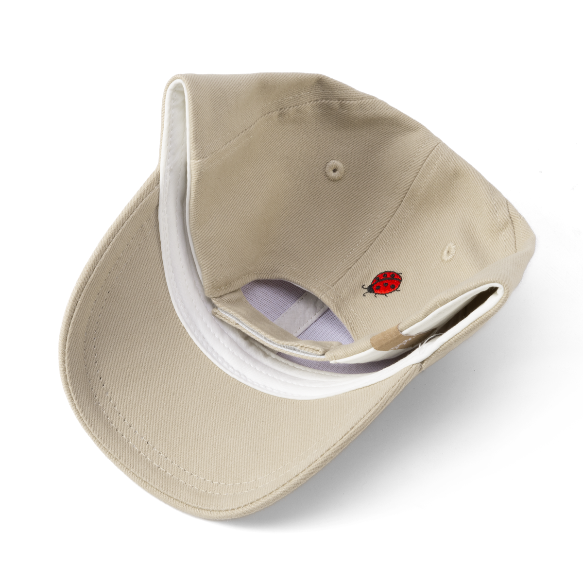 Kids Baseball Hat - Natural / Ladybug - (Girls 2-6/7y)