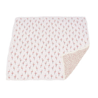 Dancing Flamingo and Little Leopard Newcastle Blanket