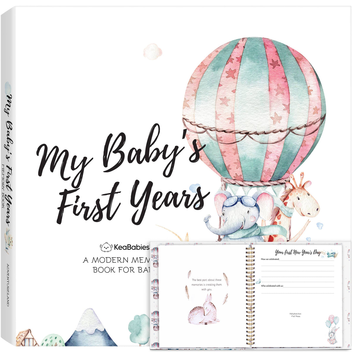 KeaBabies Baby First Years Memory Book