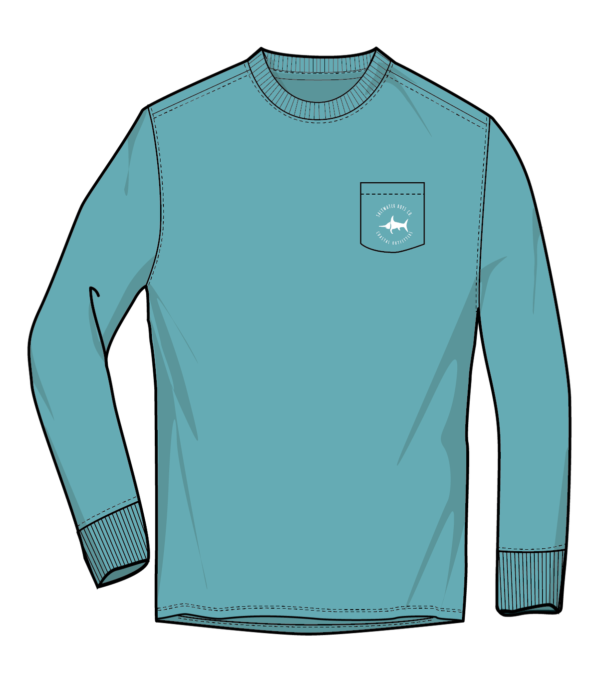 Crab Boys Long Sleeve Graphic Tee