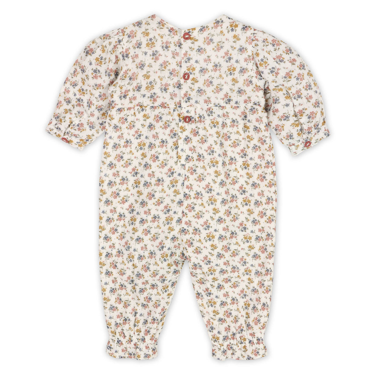 Floral Bunch Muslin Baby Jumpsuit (Organic)