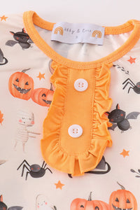 Halloween girl pajamas set