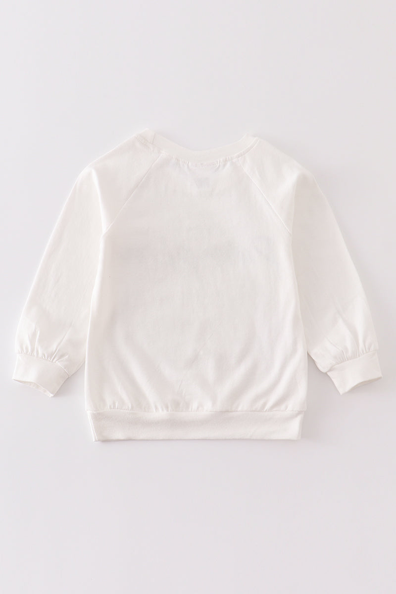 White pumpkin sweat shirt