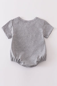 Gray blank basic t-shirt Adult Kids and baby bubble