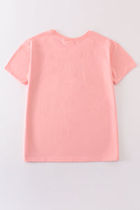 Pink blank basic t-shirt Adult Kids and baby bubble