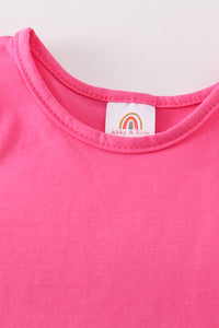 Hot pink blank basic kids teens adult tank top