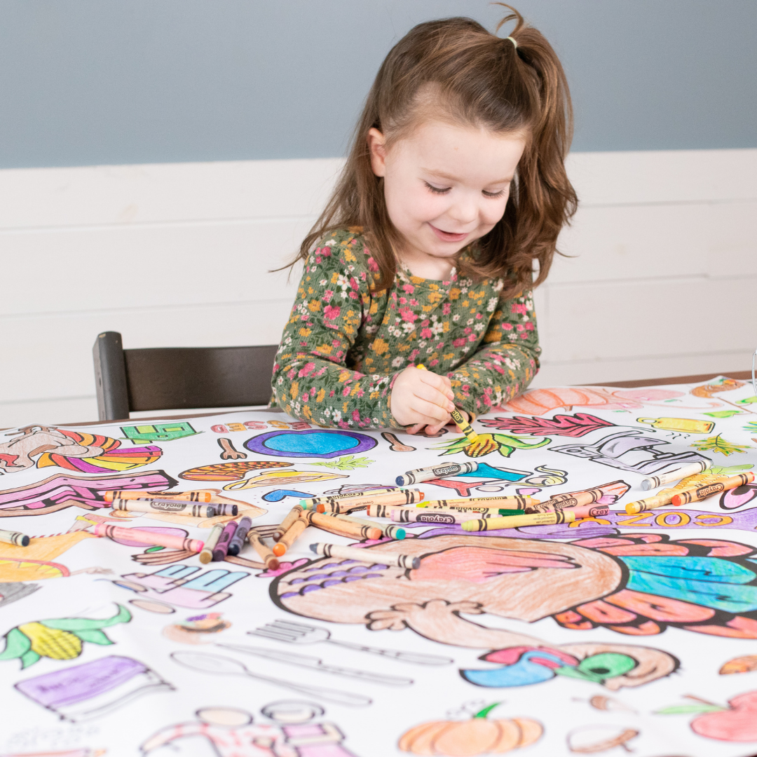 Thanksgiving Coloring Tablecloth