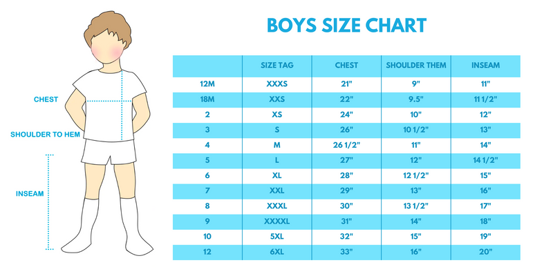 Blue character boy pajamas set