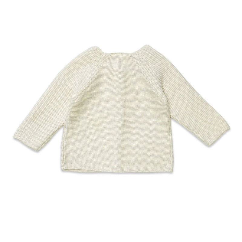 Eden Safari Embroidered Baby Girl Cardigan Sweater (Organic)