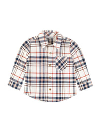 Boys Homegrown Harvest Plaid Long Sleeve Button Down Shirt