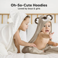 KeaBabies Cuddle Baby Hooded Towel