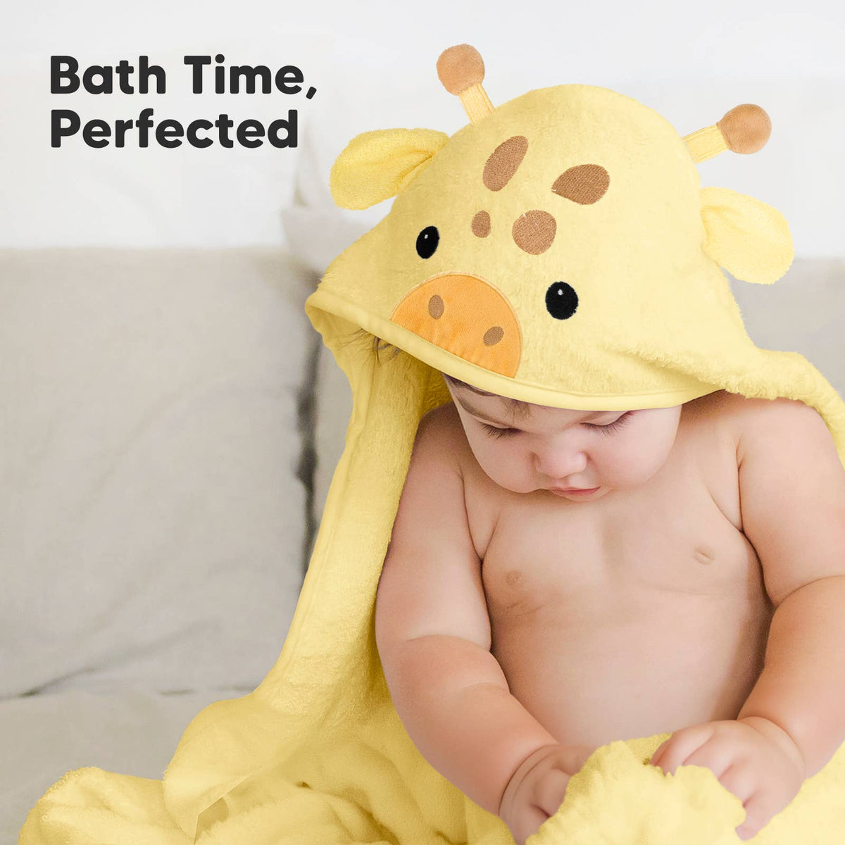 KeaBabies Cuddle Baby Hooded Towel