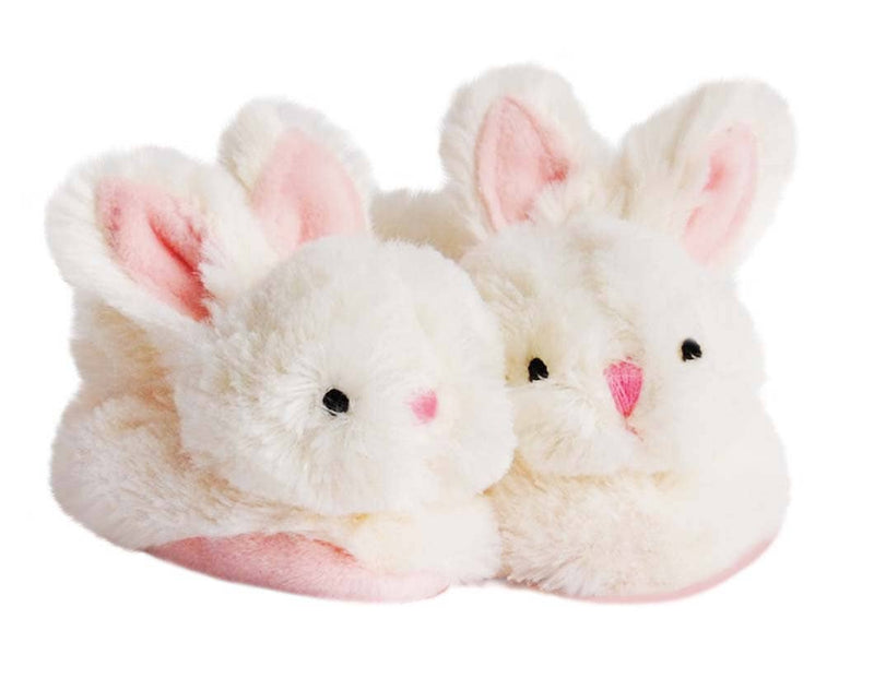 Pink Bunny Booties with Rattle