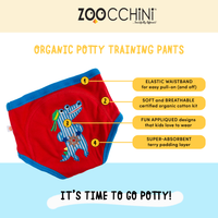 Organic Cotton 3 PC Potty Training Set - Pirate Pals