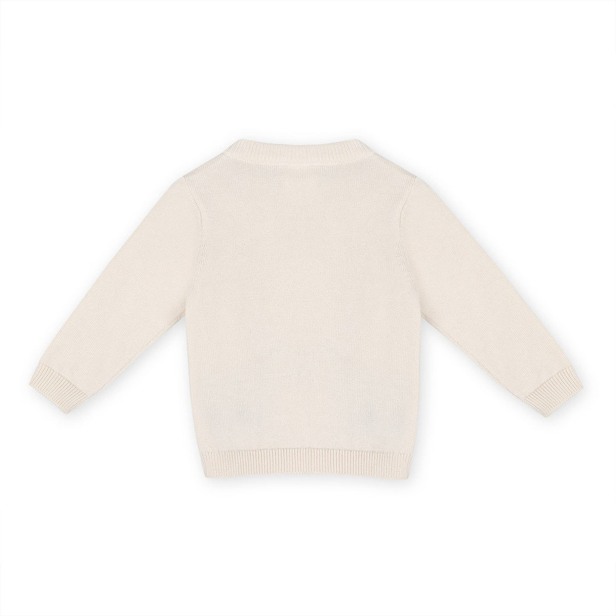 Moose Jacquard Knit Baby Pullover Sweater (Organic Cotton)