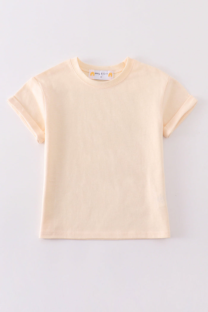 Premium Cream basic T-shirt