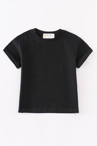 Premium Black basic T-shirt Kids and adult