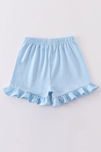 Premium Sky basic ruffle shorts