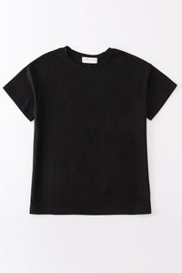 Premium Black basic T-shirt Kids and adult