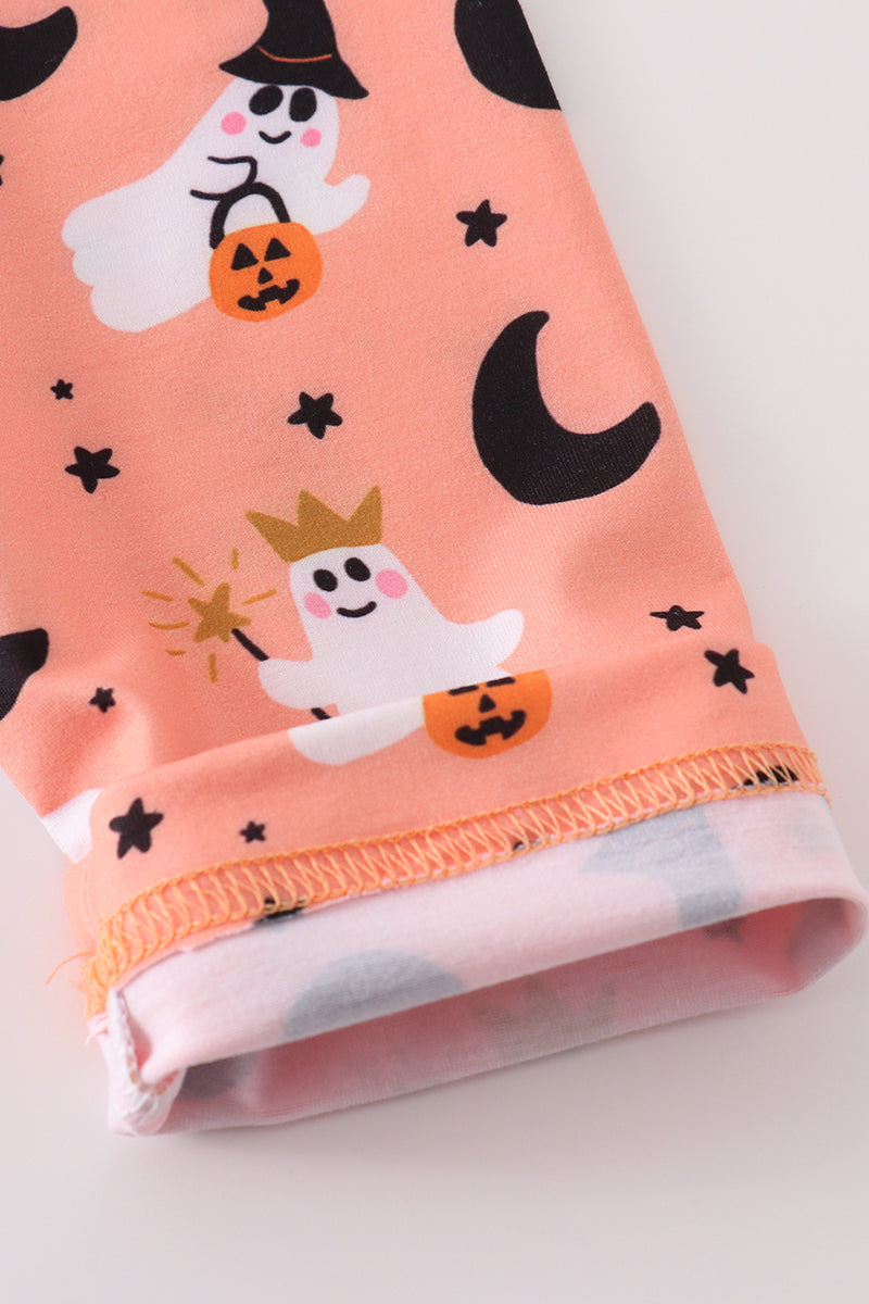 Premium Orange halloween ghost top