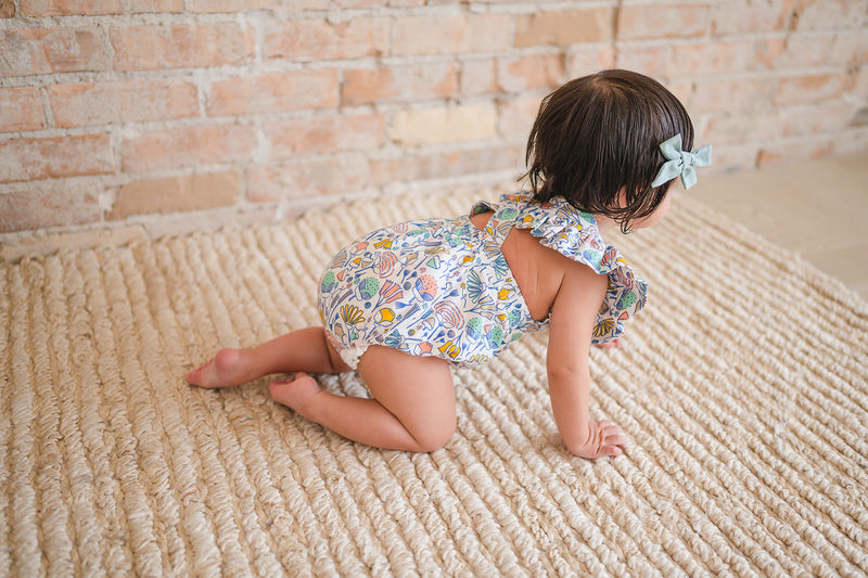 Emmy Romper in Gardenia | Baby Bubble