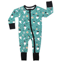 Halloween Boo Crew Ghost Glow in the Dark Pajamas Kids Bamboo Sleepwear Set