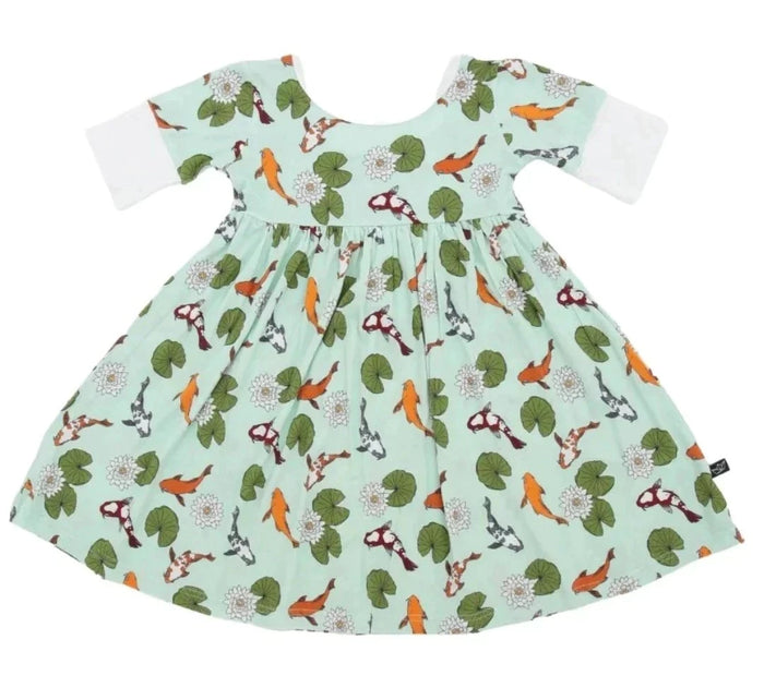 Koi Pond Bamboo Twirl Dress