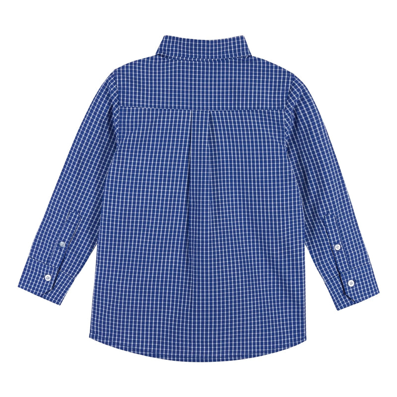 Boys Toddler Long Sleeve Bamboo Buttodown