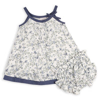 Lyla Floral Muslin Baby Dress +Bloomer (Organic Cotton)