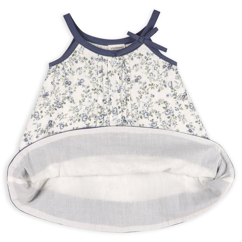 Lyla Floral Muslin Baby Dress +Bloomer (Organic Cotton)