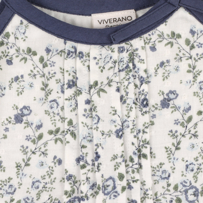 Lyla Floral Muslin Baby Dress +Bloomer (Organic Cotton)