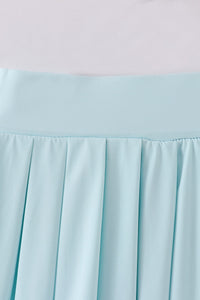 Blue Pleats active skorts