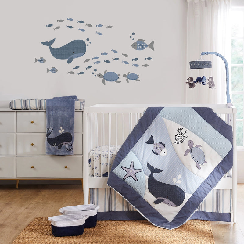 Ocean 5 PC Crib Bedding Set