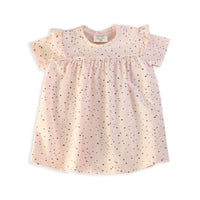 Pebble Short Sleeve Ruffle Dress + Bloomer Set