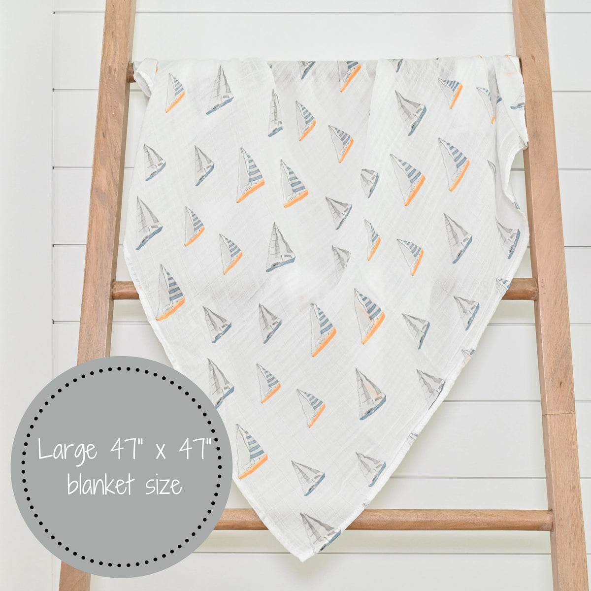 Sailing Away Baby Swaddle Blanket