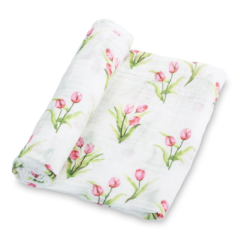 Tulips Baby Swaddle Blanket