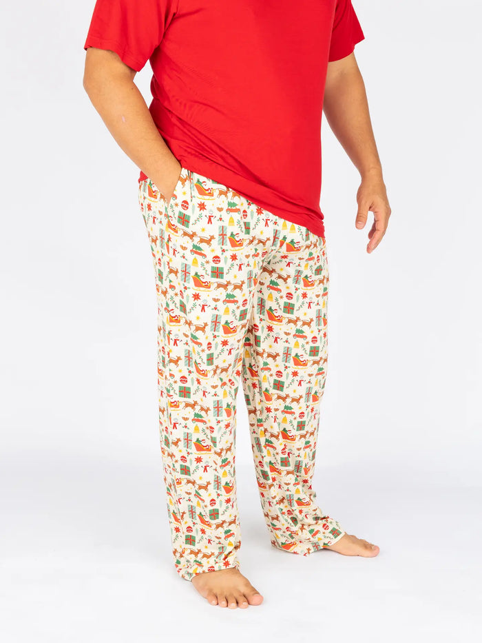 Vintage Christmas Bamboo Adult Pajamas