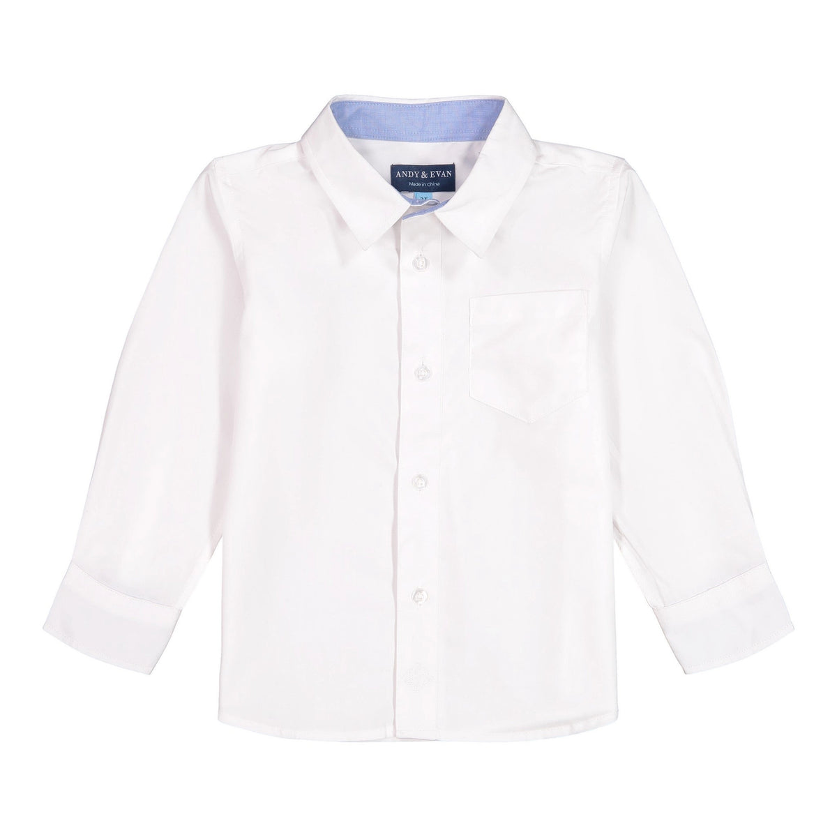 White Poplin Button-Down