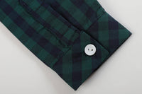 Blue and Green Tartan Boy Dress Shirt