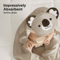 KeaBabies Cuddle Baby Hooded Towel