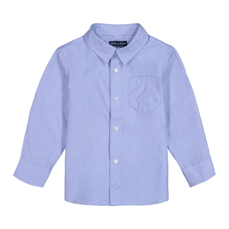 Blue Chambray Button-Down Shirt