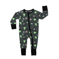 Halloween Boo Crew Ghost Glow in the Dark Pajamas Kids Bamboo Sleepwear Set