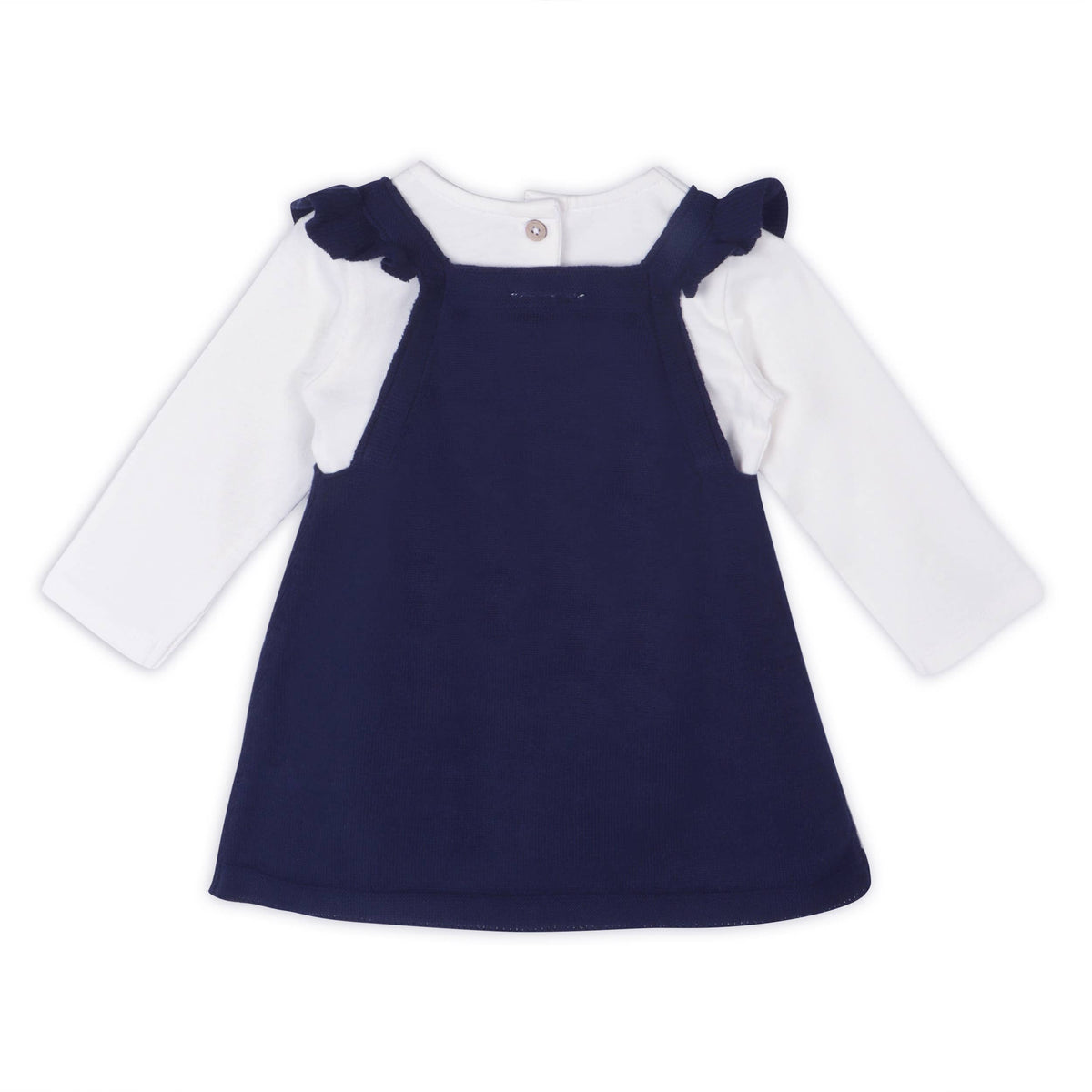 Bird Ruffle Baby Girl Tunic Dress & Bodysuit (Organic)