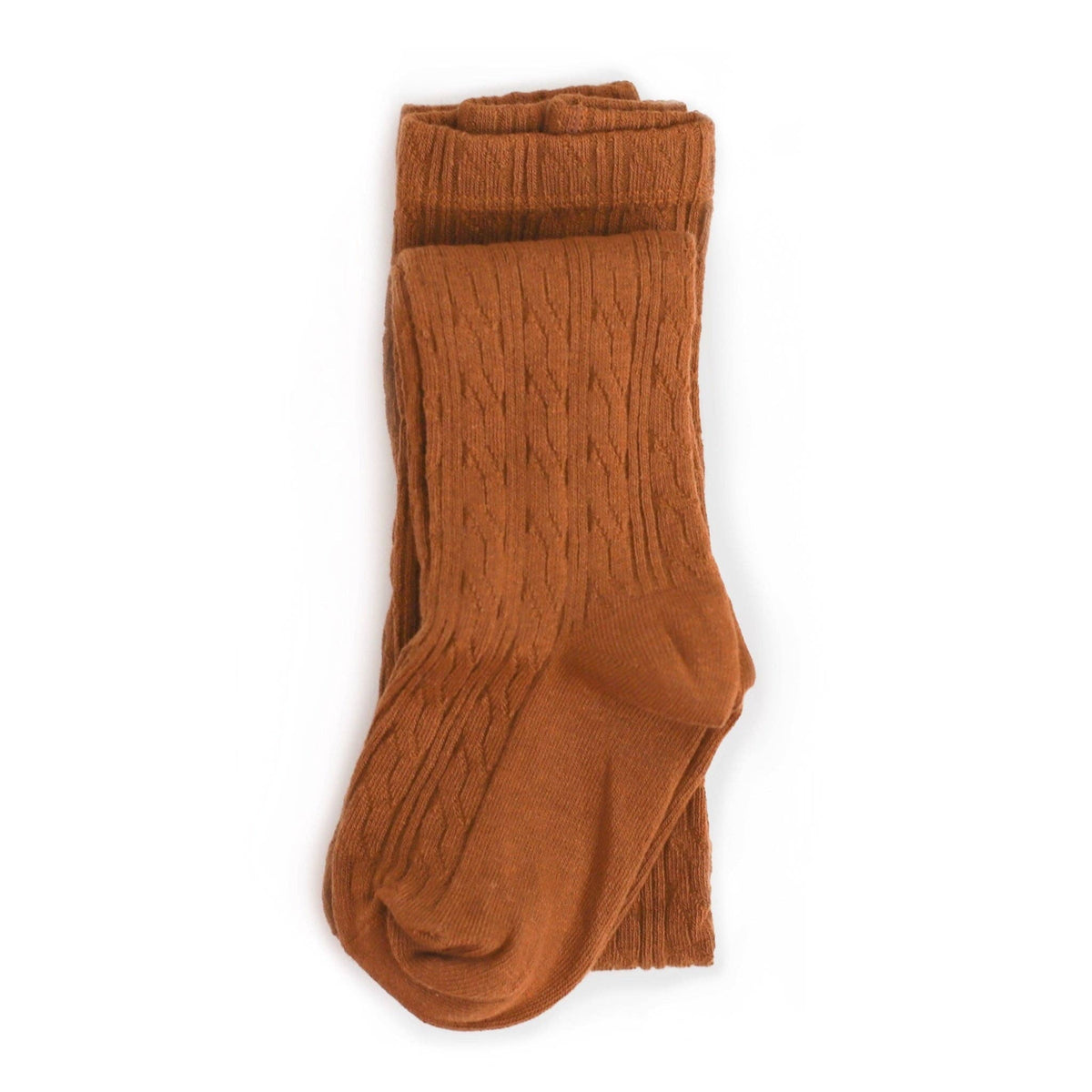 Sugar Almond Cable Knit Tights