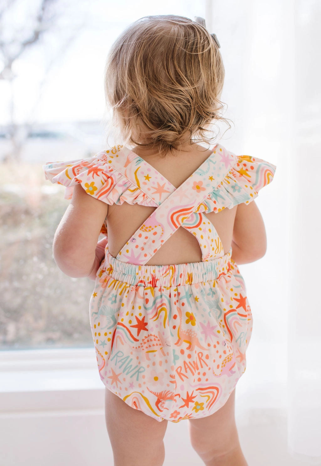 Emmy Romper in Dreamy Dino