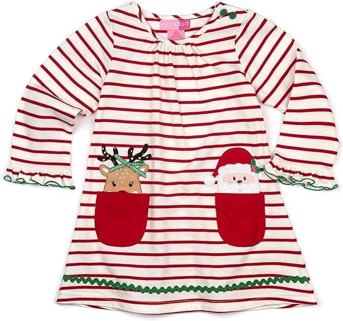 Girls Velour Christmas Dress